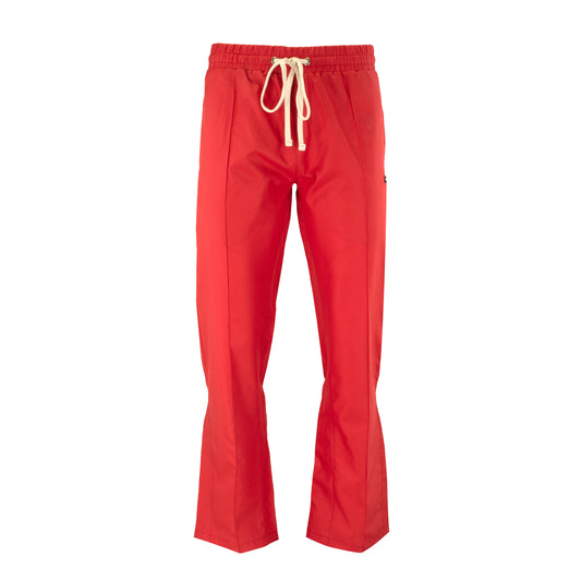 Nylon Stacked Jogger - Red
